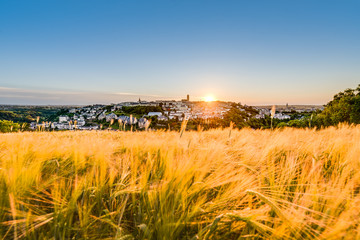 Sunset in Rodez, France