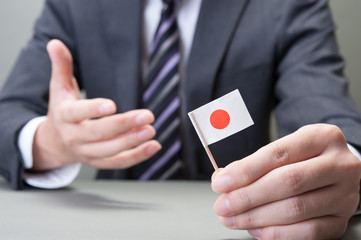 日本の国旗,ビジネスマン