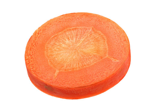 Carrot vegetable round slice