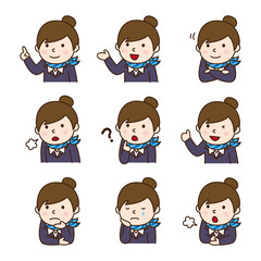 表情_女性コンシェルジュ