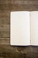 clean white notebook
