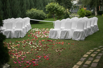 Wedding Ceremony Grass area