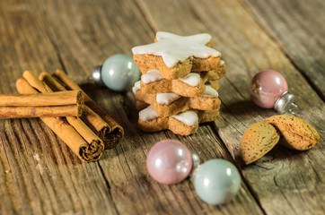 Weihnachten Zimtsterne Weihnachtskarte 