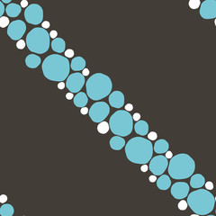 seamless pattern of blue spots on a dark background