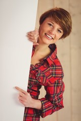 Pretty young woman posing