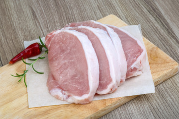 Fototapeta premium Raw porl steak