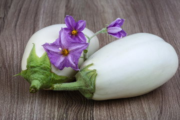 White eggplants