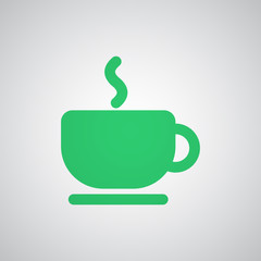 Flat green Coffee icon