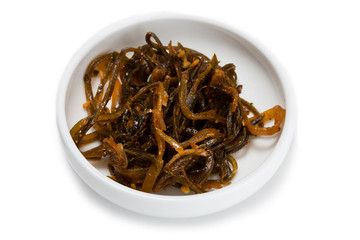 Spicy salad heh of seaweed