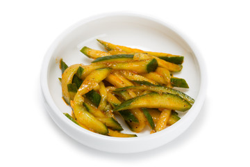 Spicy salad heh of cucumber