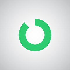 Flat green Load icon