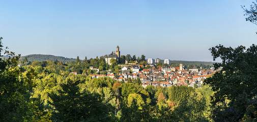 view to old town and castle of Kronberg