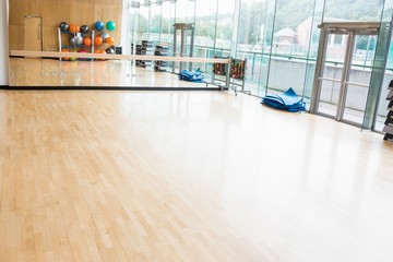 An Empty fitness studio