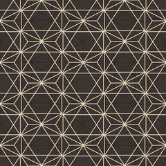 Abstract Seamless Geometric Vector Hexagonal Pattern.
