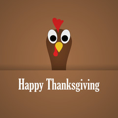 Happy thanksgiving with turkey