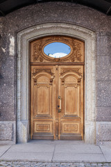 Fototapeta na wymiar Old beautiful oak door