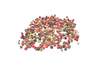 Pepper spice on white background