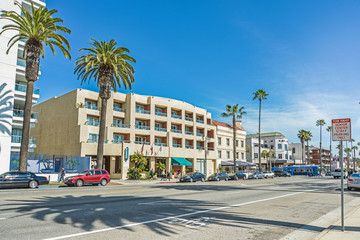 サンタモニカの市街地風景