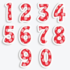 The figures for Christmas design