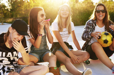 Friends enjoying the summer