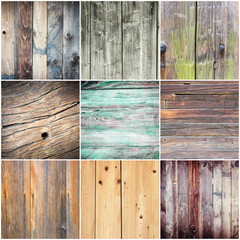 Collection of wood texture - backgrounds