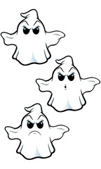 Mean Cartoon Ghost - Set 2