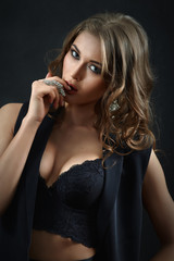 Obraz premium woman in lingerie