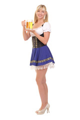 Young and beautiful bavarian girl