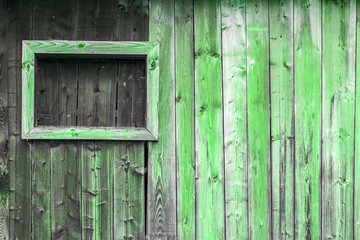 The old green wood texture with natural patterns