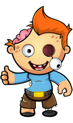 Obraz premium Zombie Boy Character