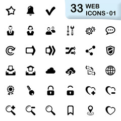 33 black web icons 01