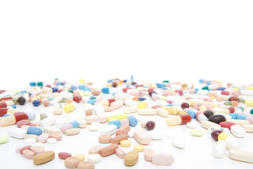 Various pharmaceuticals. All on white background