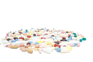 Various pharmaceuticals. All on white background