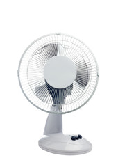 Fan on a white