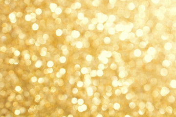 Hintergrund oder Textur Glitter und Glitzer in Gold mit Textfreiraum oder Copy Space