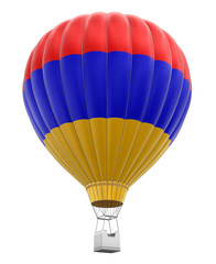 Hot Air Balloon with Armenian Flag (clipping path included)