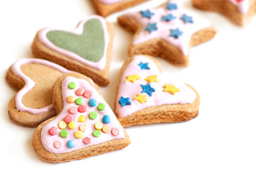 Multicolored cookies 
