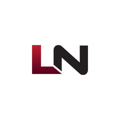 Modern Initial Logo LN