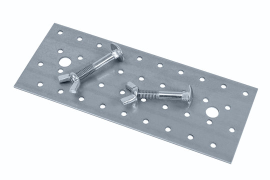 Perforated metal sheet and screw (bolt) nuts