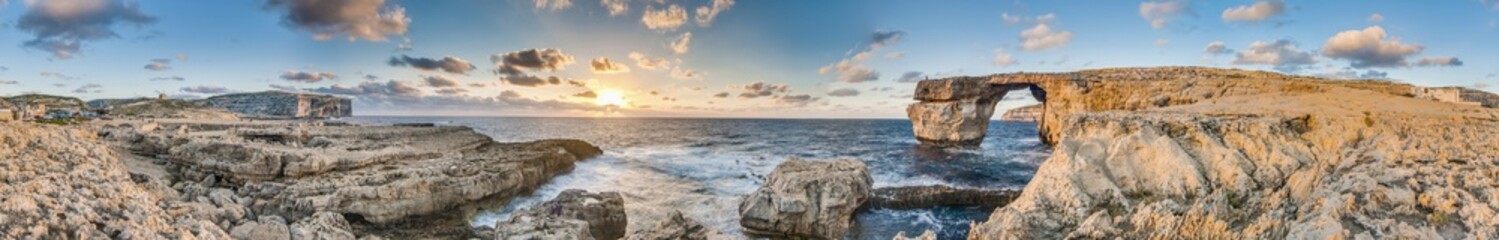 Azure Window in Gozo Island, Malta. - obrazy, fototapety, plakaty
