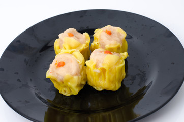 Dim Sum Chinese Dumplings on plate