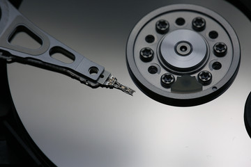 computer hard drive inside