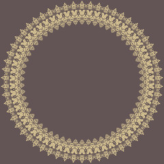 Floral Modern Vector Frame