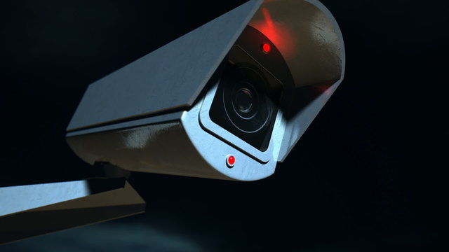 surveillance camera day front pan across