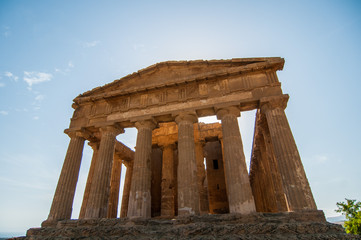 Obraz premium Valley of the Temples in Agrigento - Sicily 