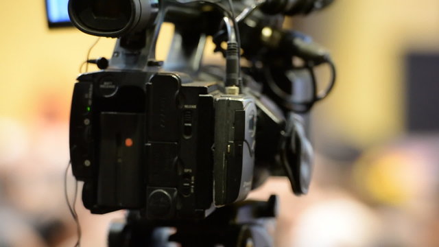 camera operator working with a cinema broadcast 