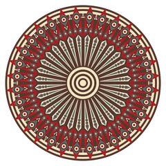 Round ethnic pattern