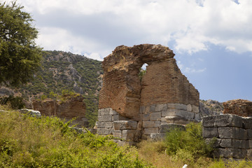 Naklejka premium an important archaeological monument of Ephesus, Turkey