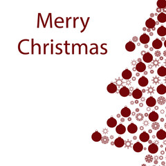 Merry Christmas tree background