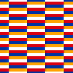 Seamless vector pattern with flag of Armenia.